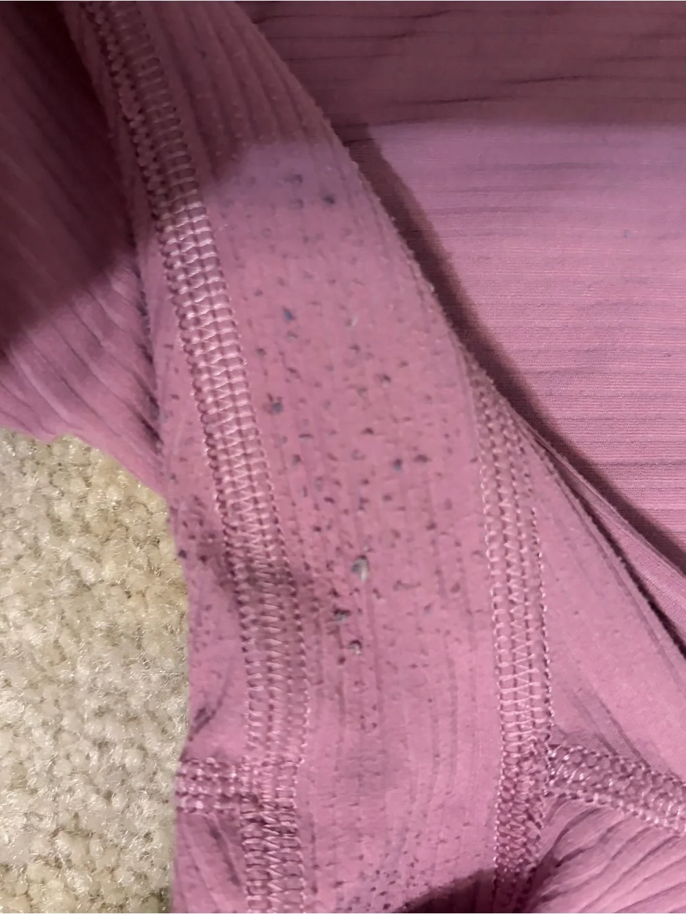 lululemon athletica Ribbed High-Waist Leggings in Mauve Pink